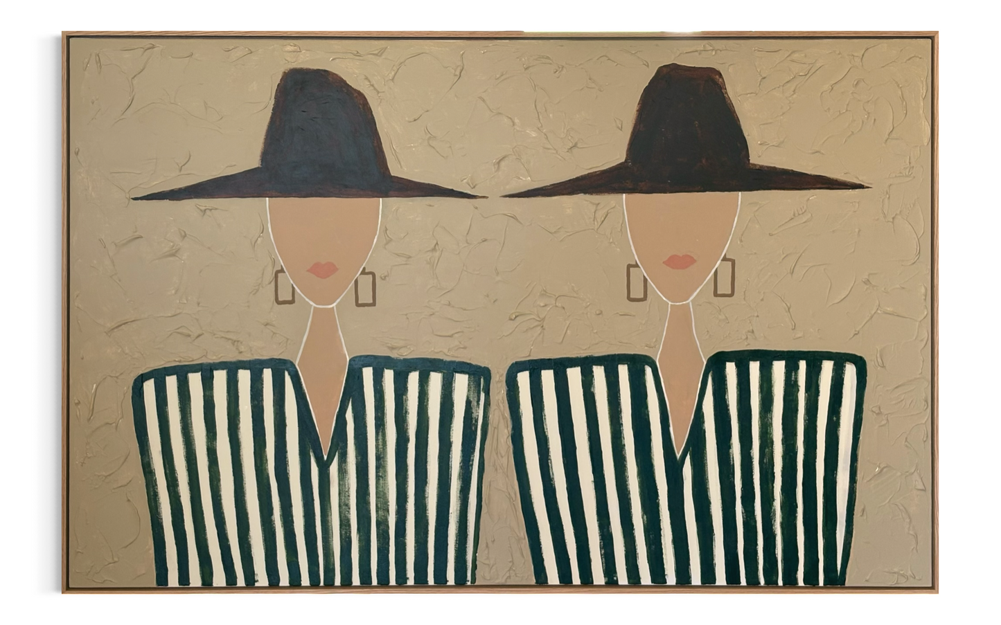 Textured Figures in Hats