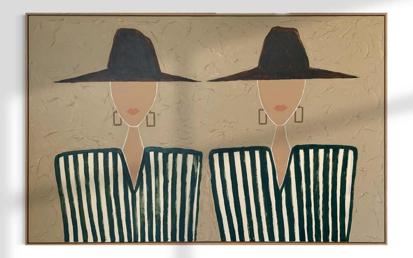 Textured Figures in Hats