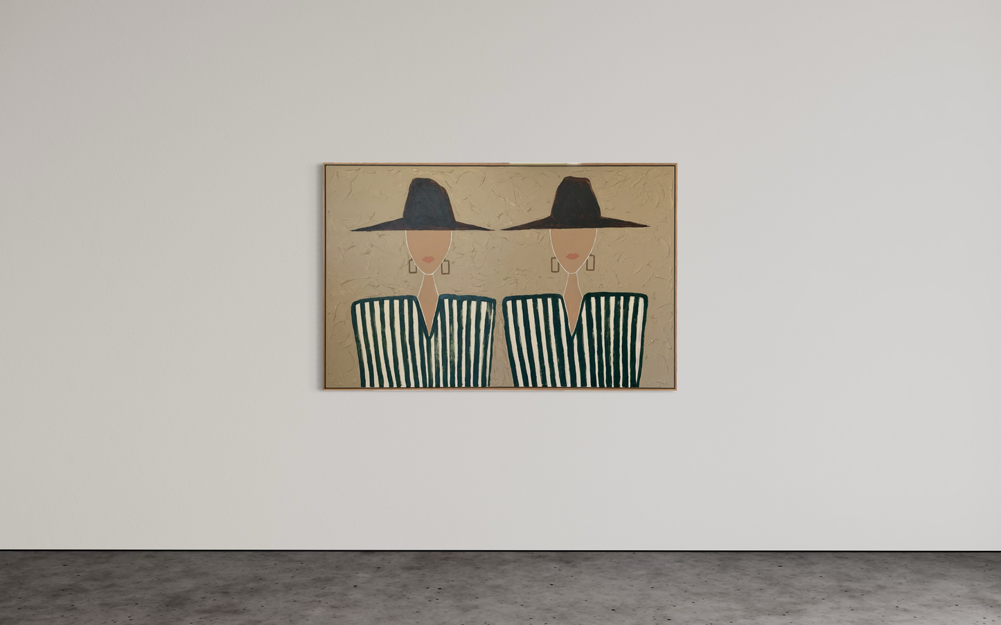 Textured Figures in Hats