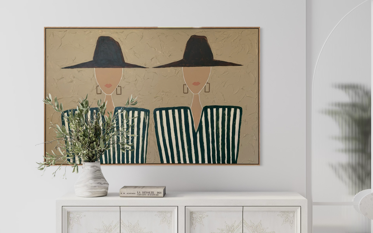 Textured Figures in Hats